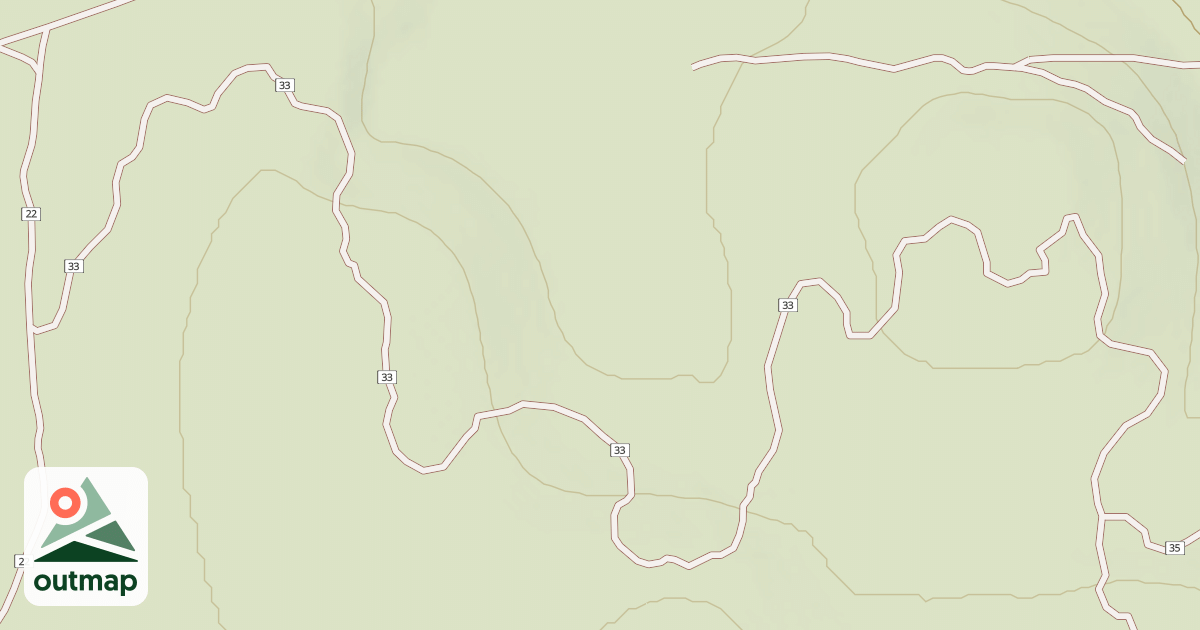 Map of Cline Buttes Tr 33
