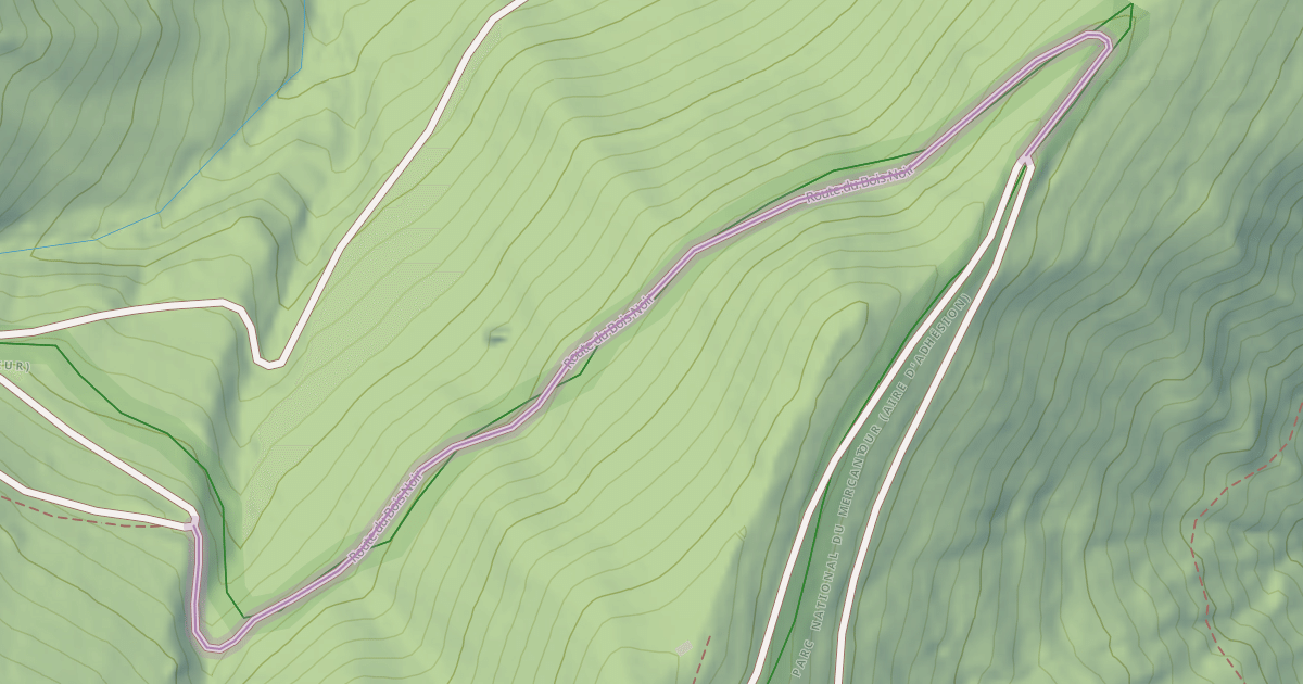 Map preview of Route du Bois noir