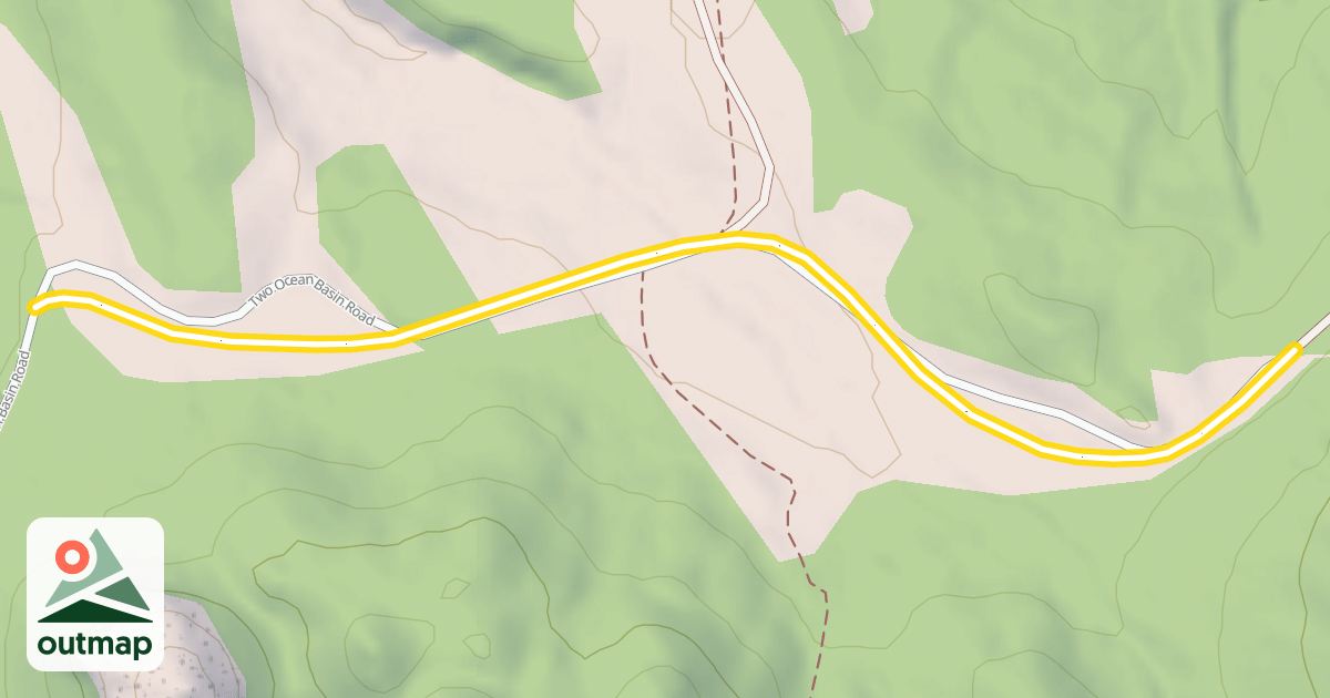 Map of Brooks Lake Snowmobile Trail