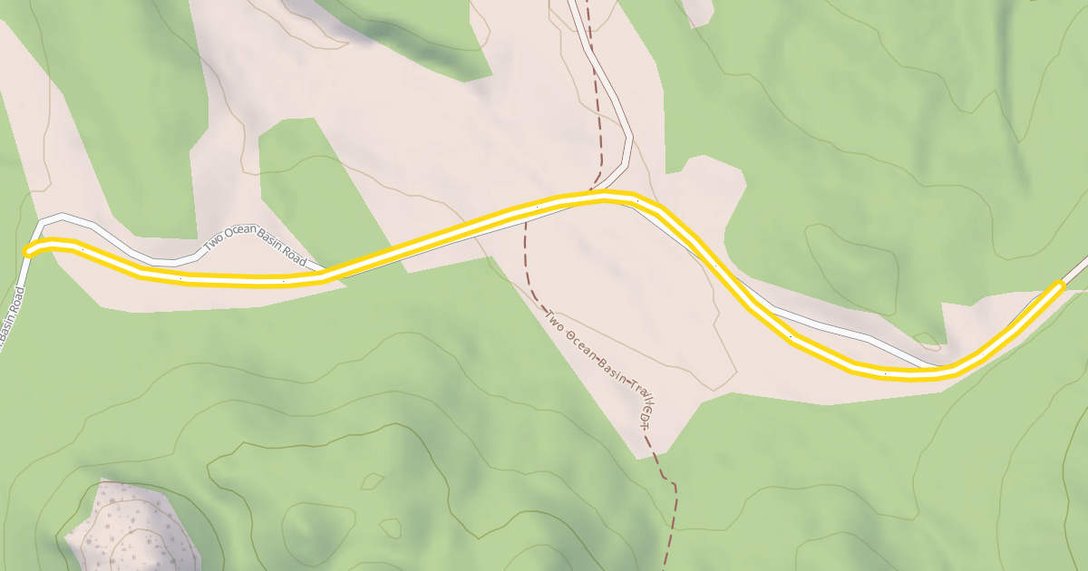 Map preview of Brooks Lake Snowmobile Trail