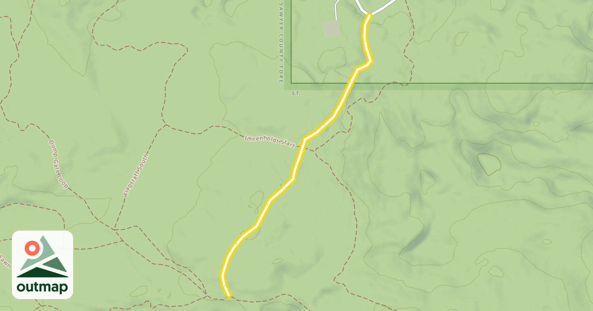 Map of Seeley Hills Ski 7.5 k;Seeley Hills Ski 5k