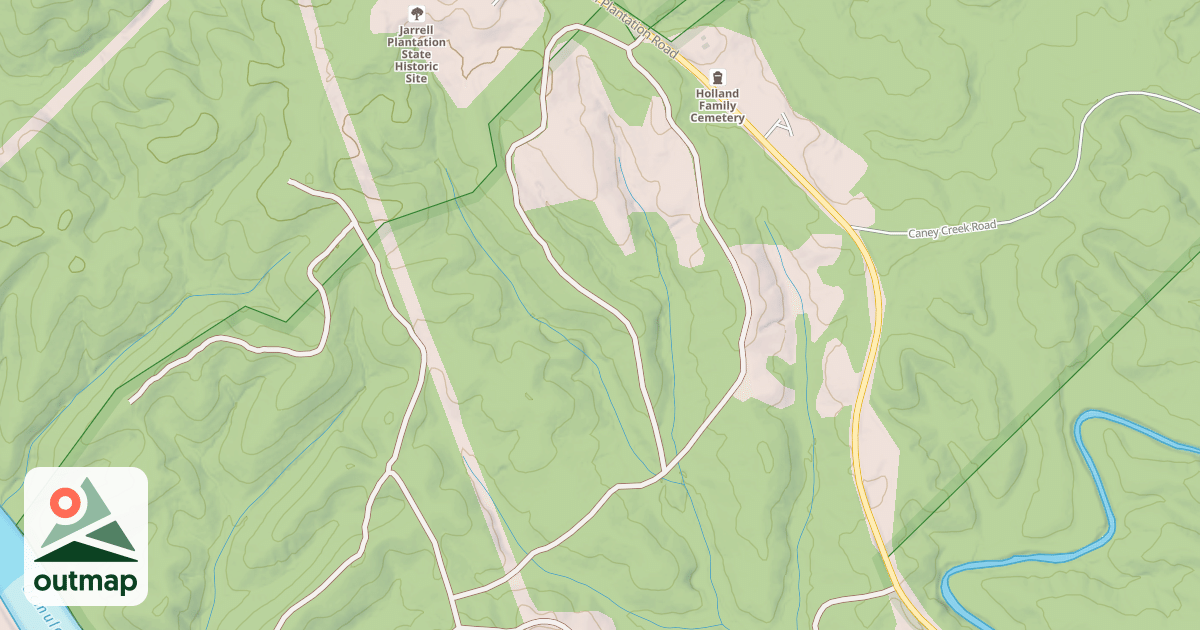 Map of TOWELS BRANCH