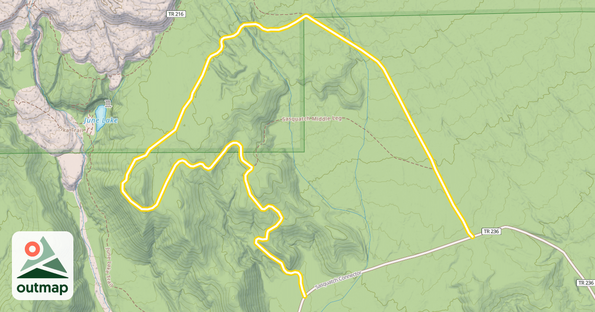 Map of Sasquatch Trail