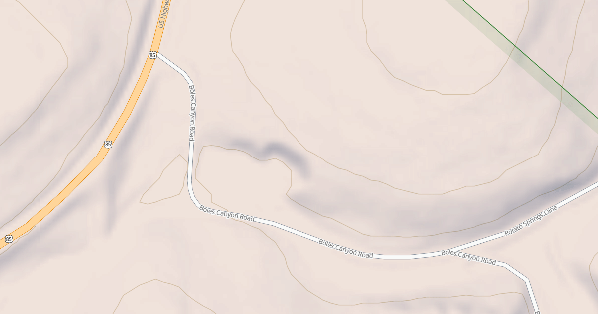 Map preview of BOLES CANYON