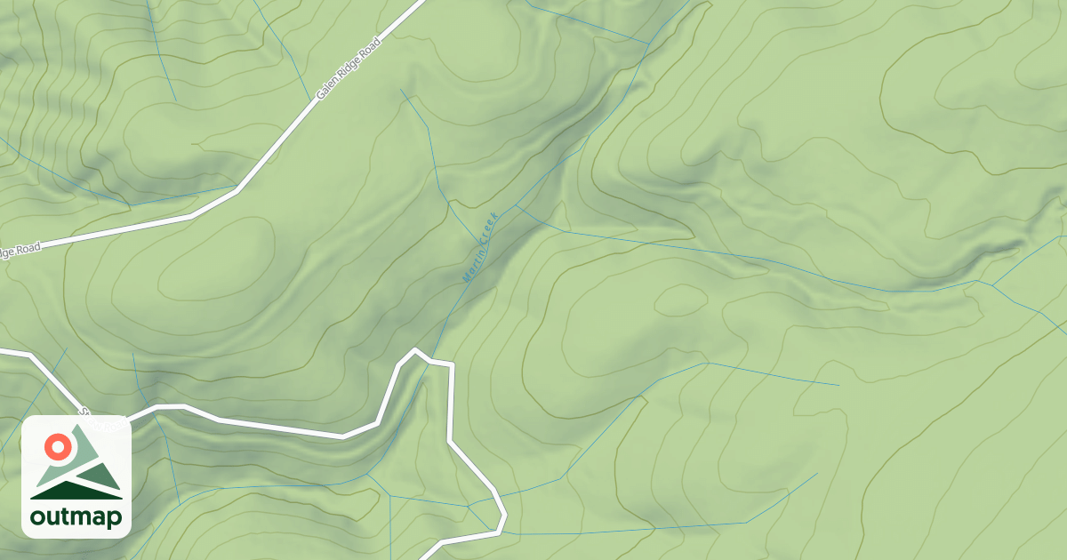 Map of GALEN RIDGE SPUR B