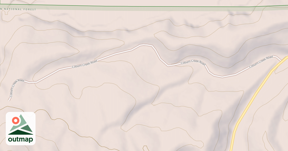 Map of COBURN CREEK