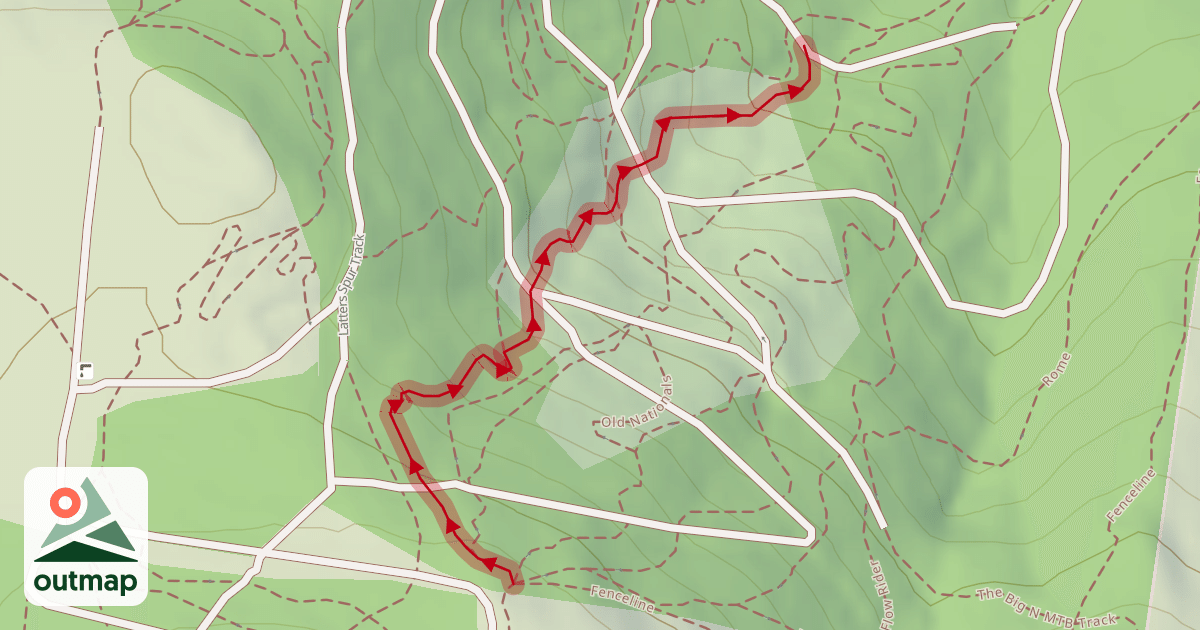 Map of Pedal Fine MTB Track
