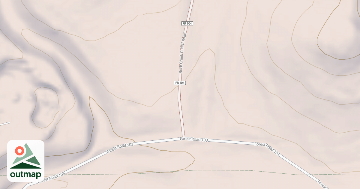 Map of ROCK CREEK CUTOFF