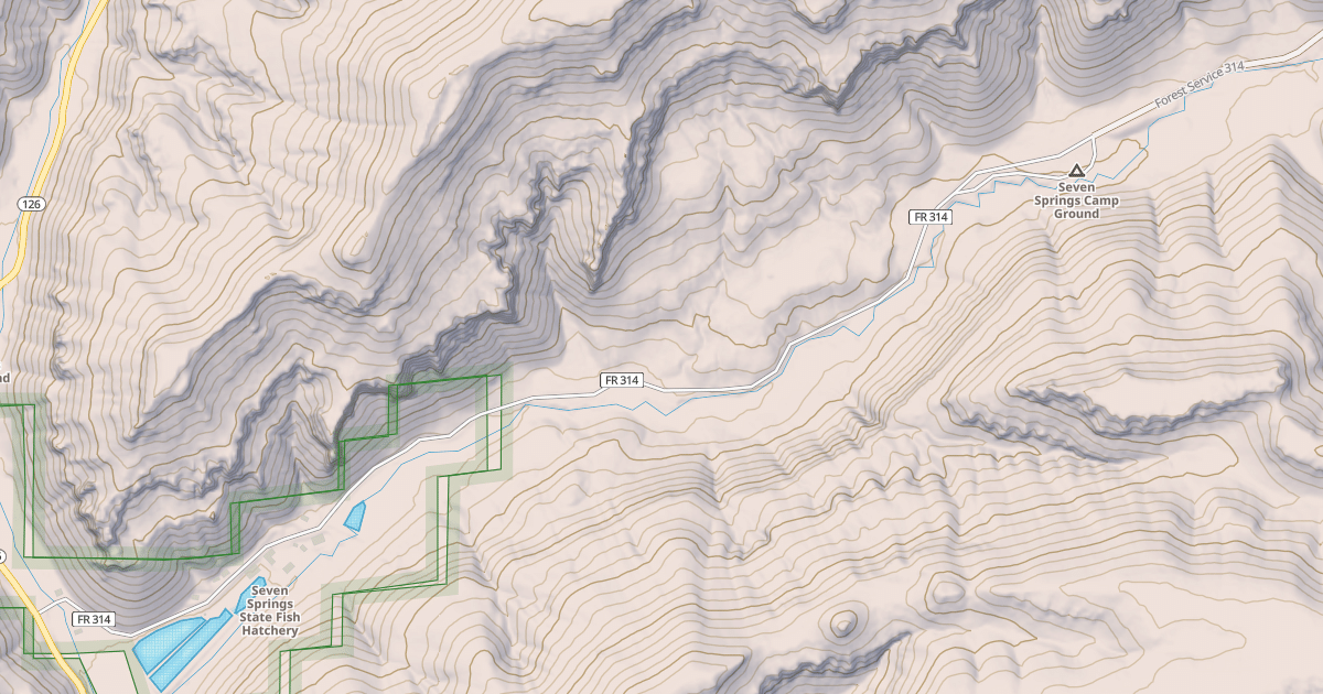 Map preview of SEVEN SPRINGS
