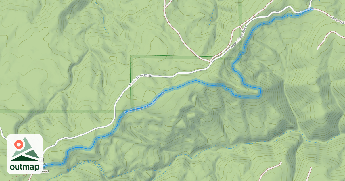 Map of North Ridge Extension Trail