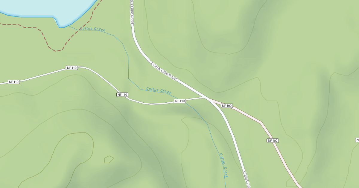 Map preview of CULTUS LAKE LODGE