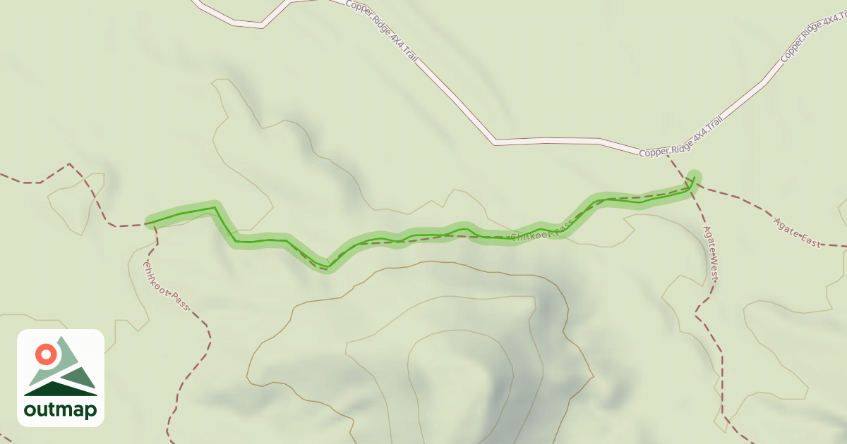 Map of Chilkoot Pass Trail