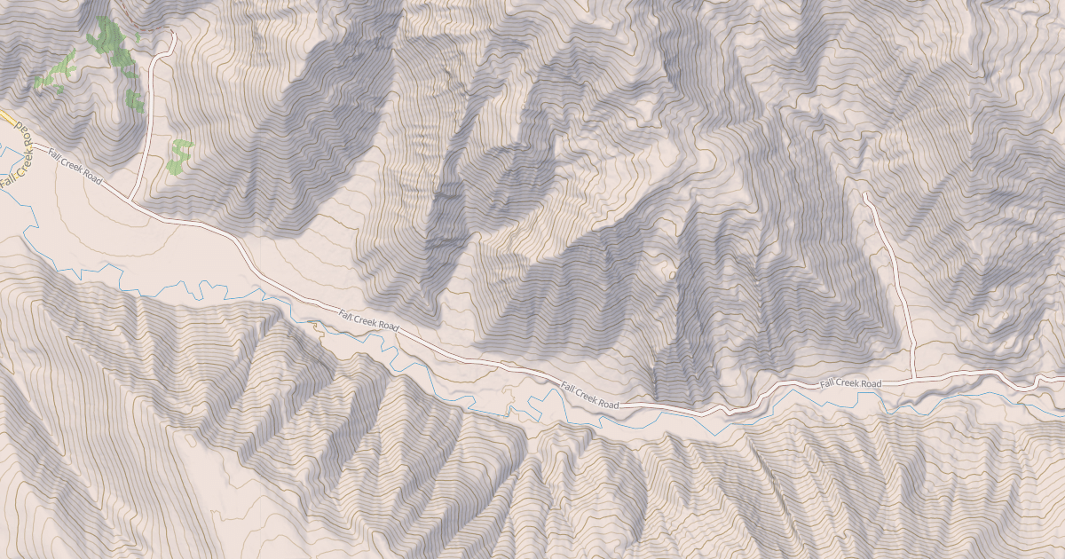 Map preview of FALL CREEK