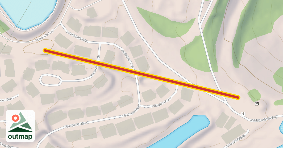 Map of Soutwind Lift