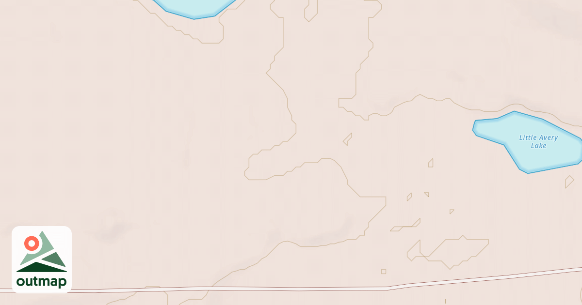 Map of AVERY SOUTH SPUR A