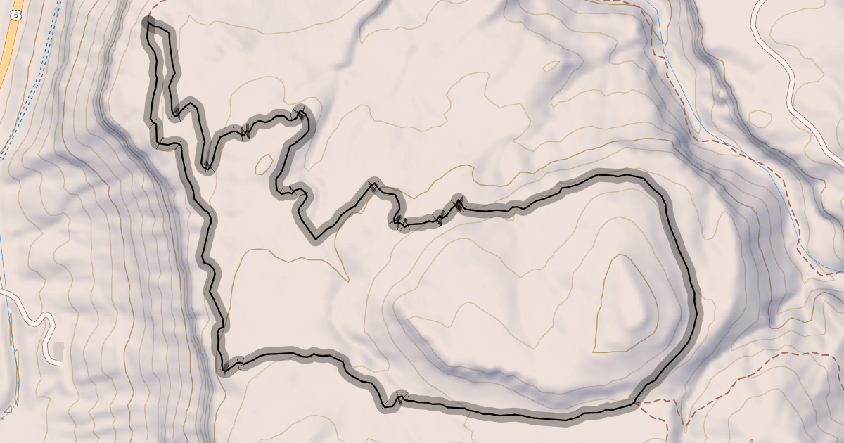 Map preview of Palisade Rim Lower Loop Trail