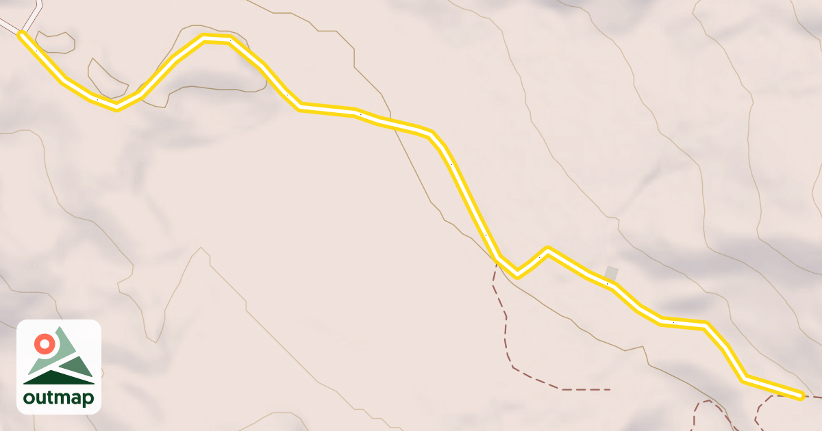 Map of Hyalite Canyon Trail