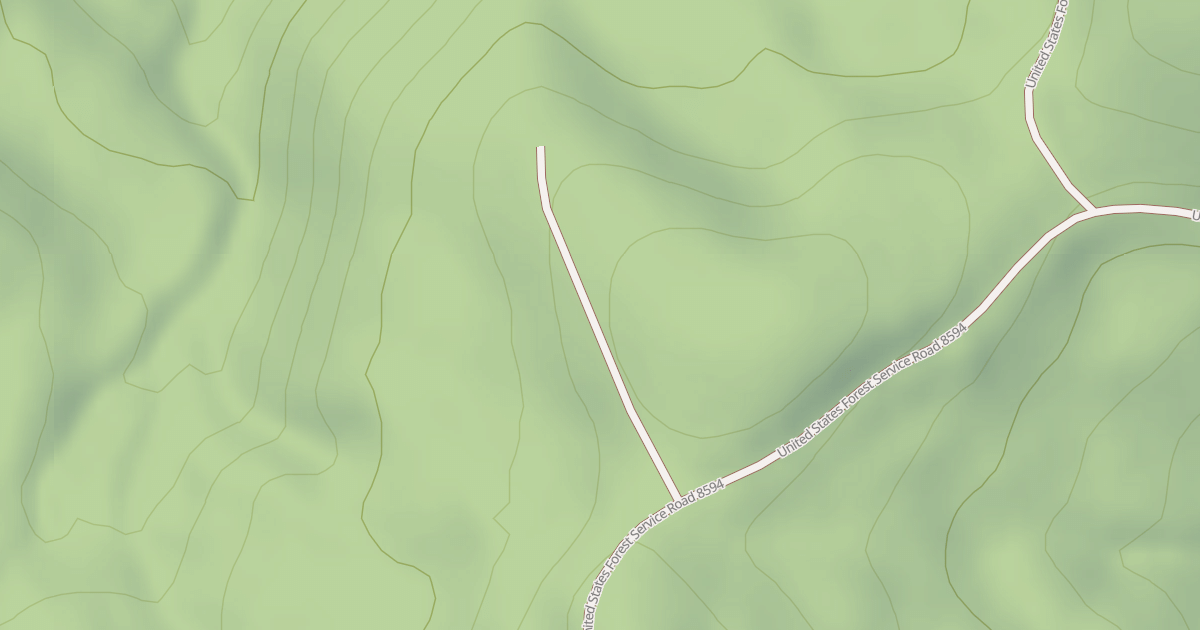Map preview of USFS Motor Vehicle Use Map Roads {3E629F83-F1A5-4108-94E2-6DE9BCCF698A}