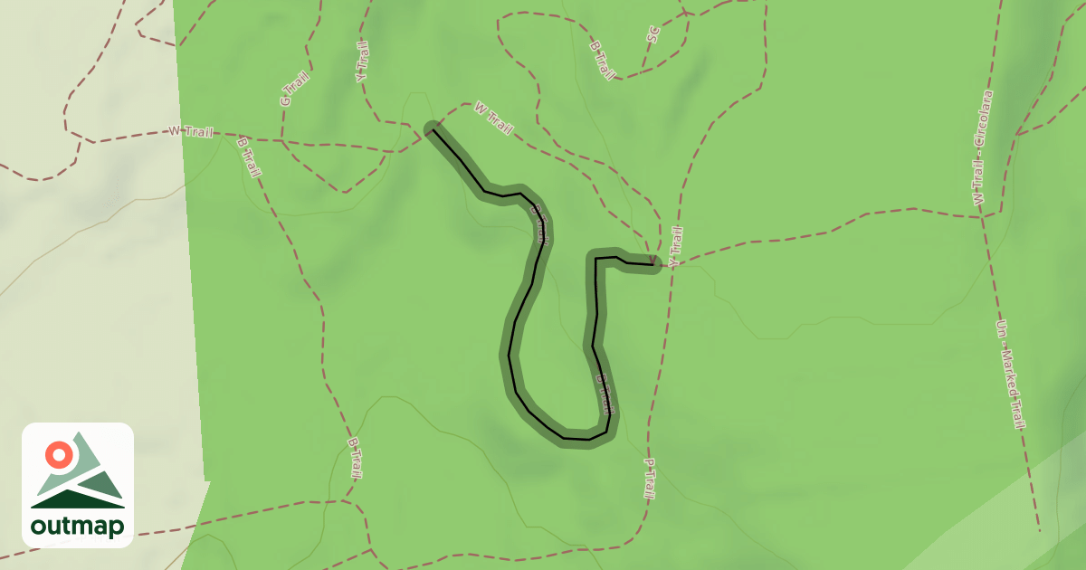 Map of B Trail