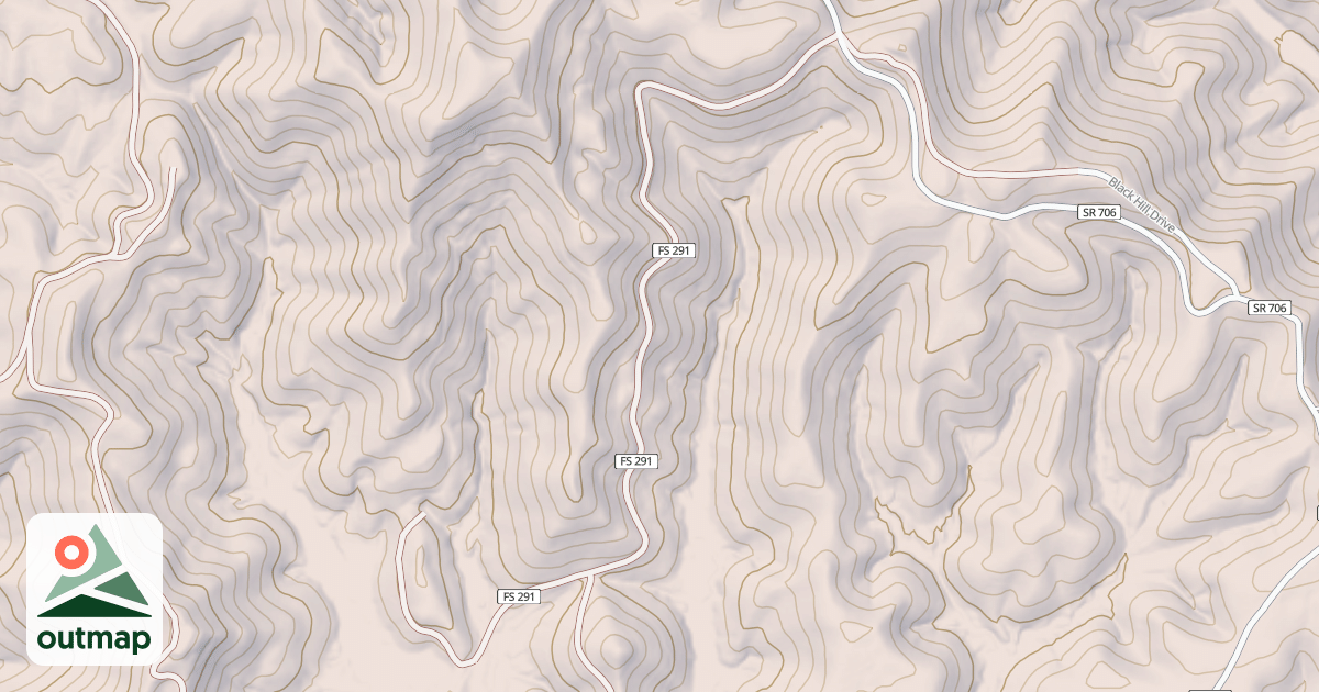 Map of GLADY FORK