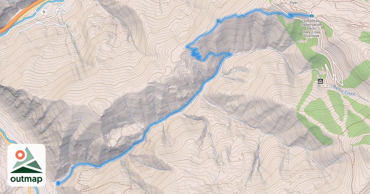 Map of Game Creek