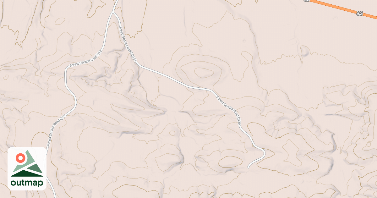 Map of MCCONNELL SPUR