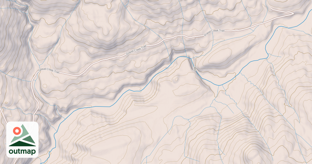Map of Gravel Creek