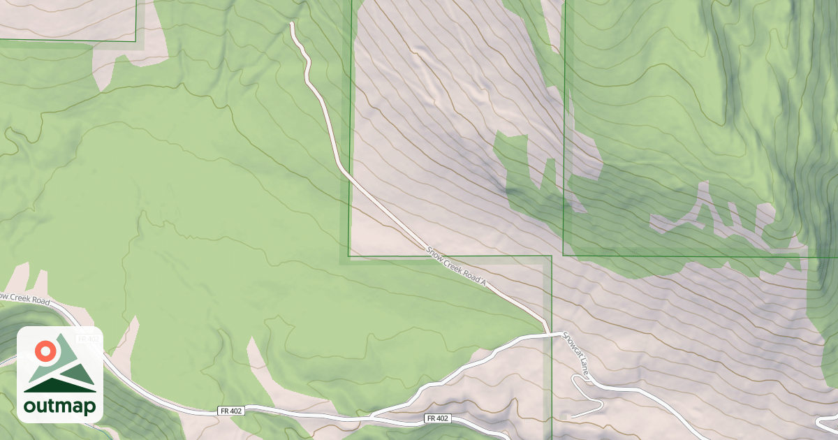 Map of SNOW CREEK A