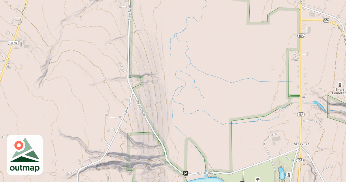 Map of Bur Oak Trail