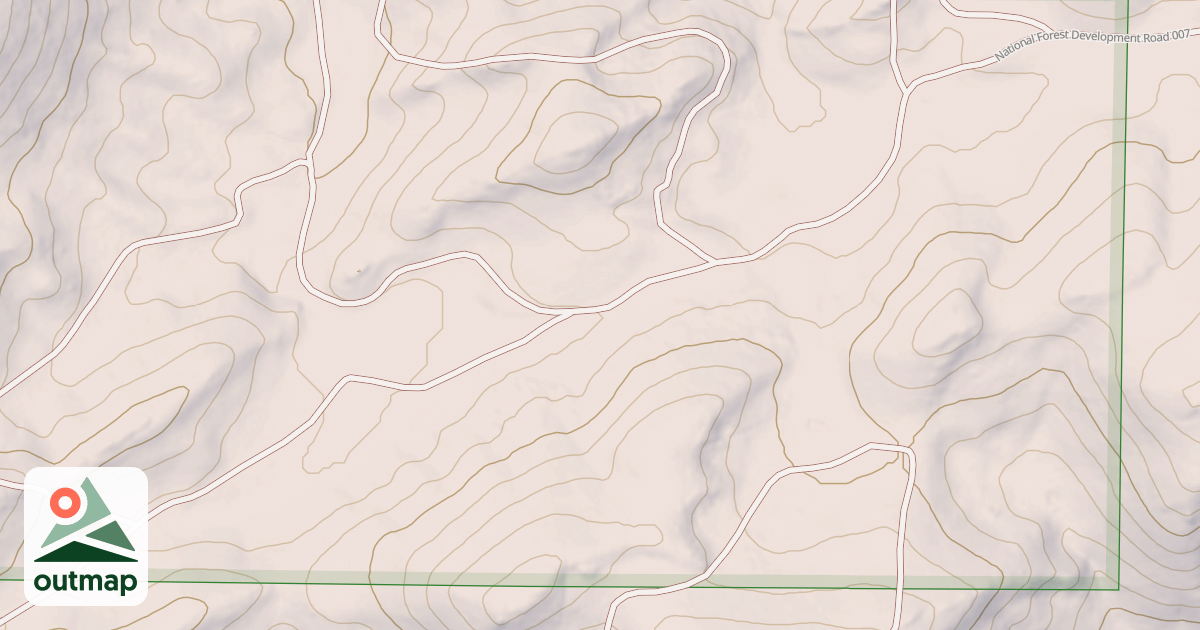 Map of CHIMNEY CR.