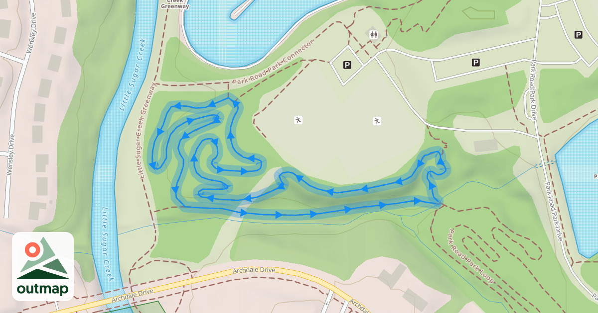 Map of Park Road Park Loop