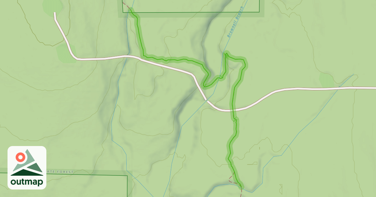 Map of Fred J. Cusimano Westside Overland Trail