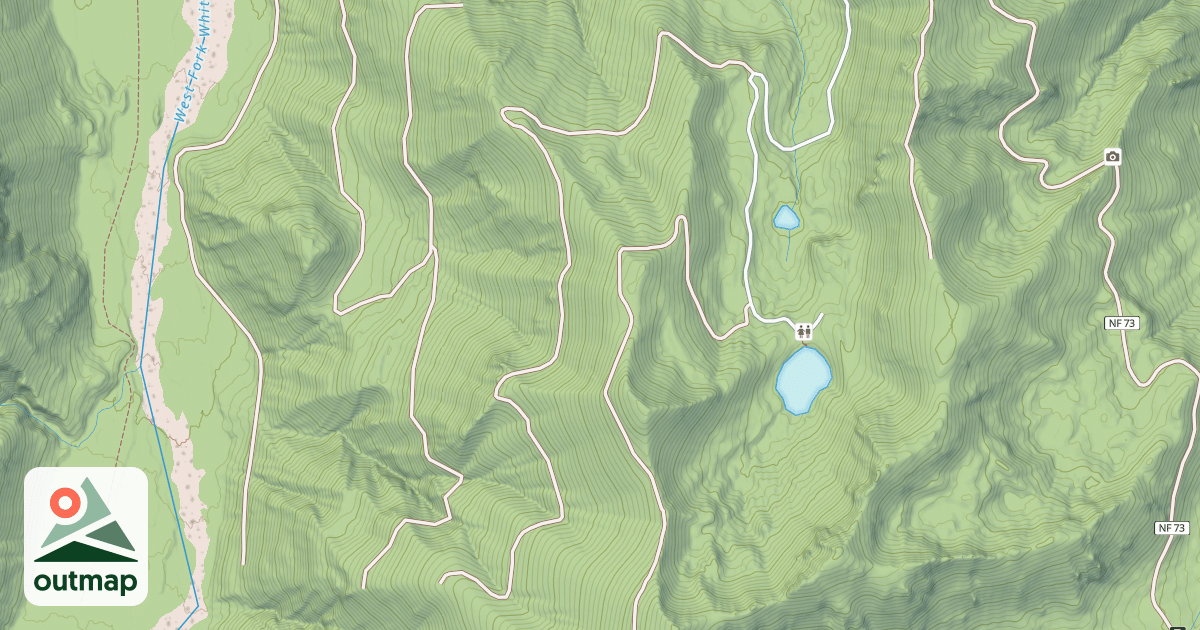 Map of MULE RIDGE