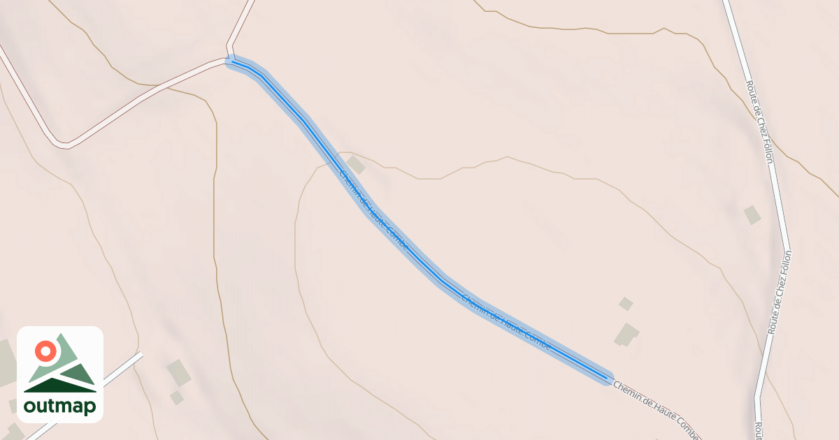 Map of Chemin de Haute Combe