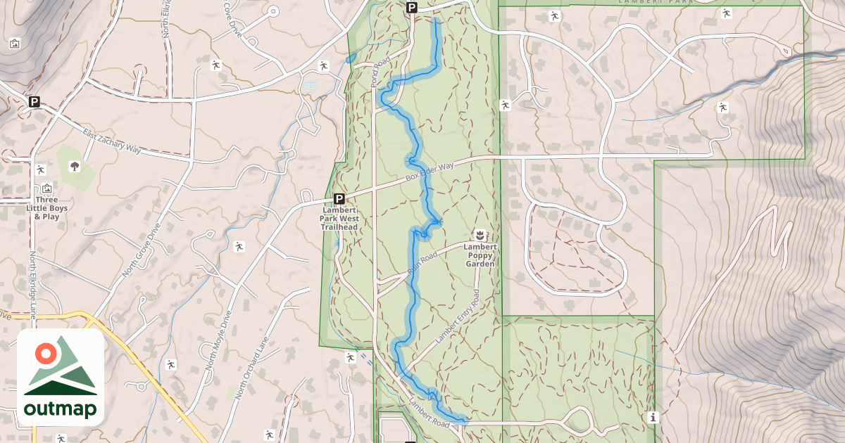 Map of Middle Trail