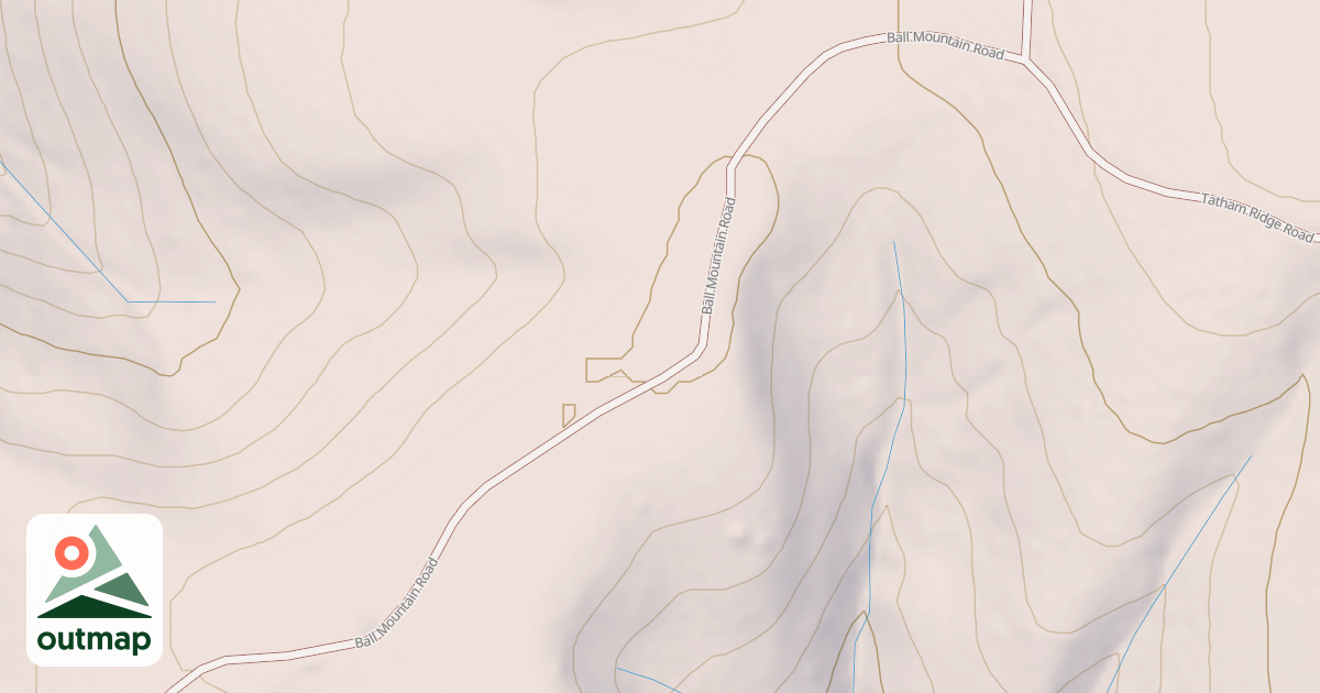 Map of BALL MOUNTAIN