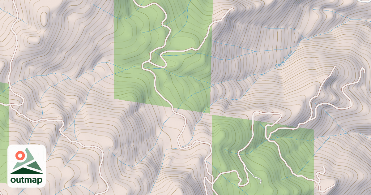Map of FRIDAY SPUR