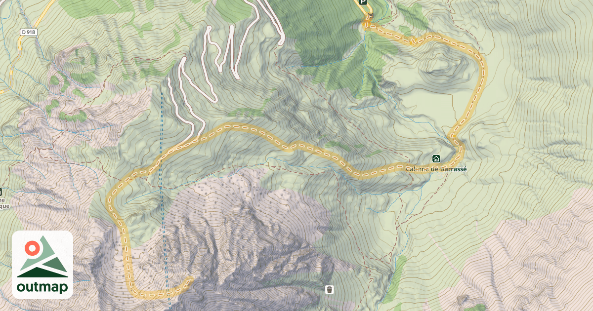 Map of Pic de Barassé — Artigues