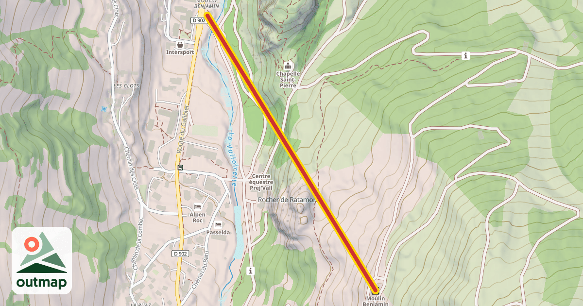 Map of Moulin Benjamin