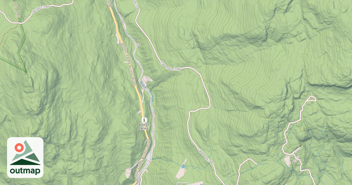 Map of Catamount Trail