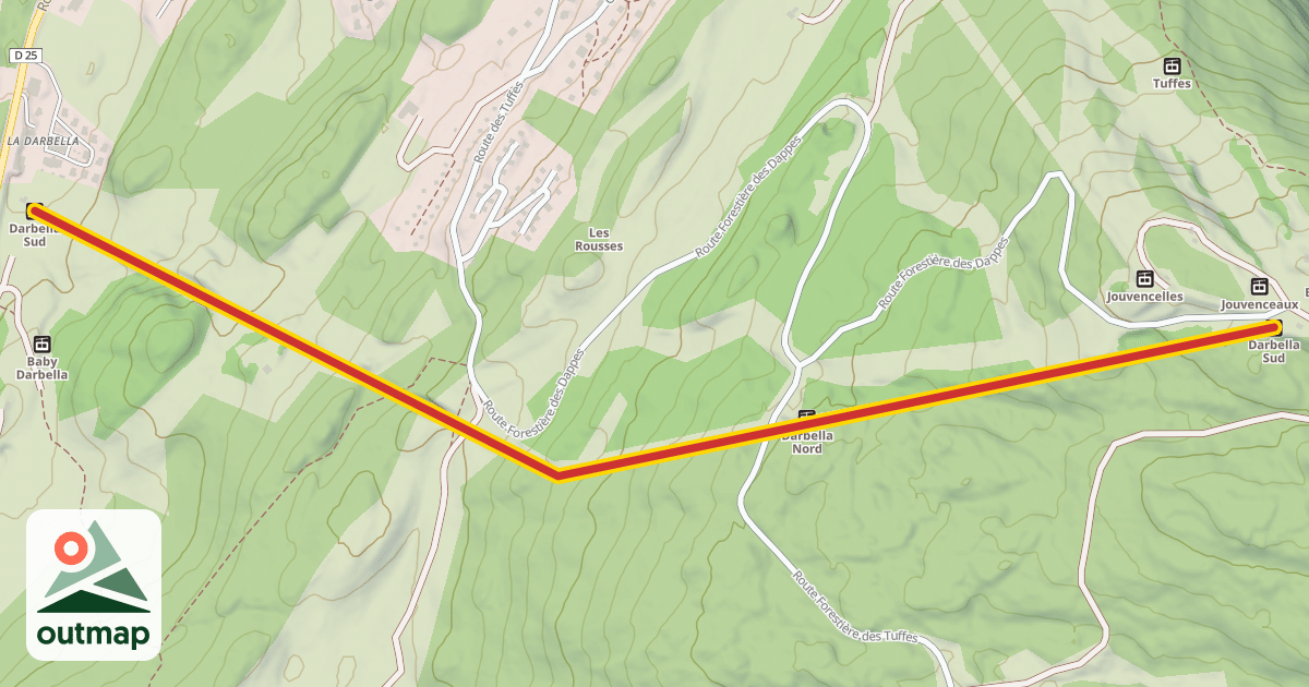 Map of Darbella Sud