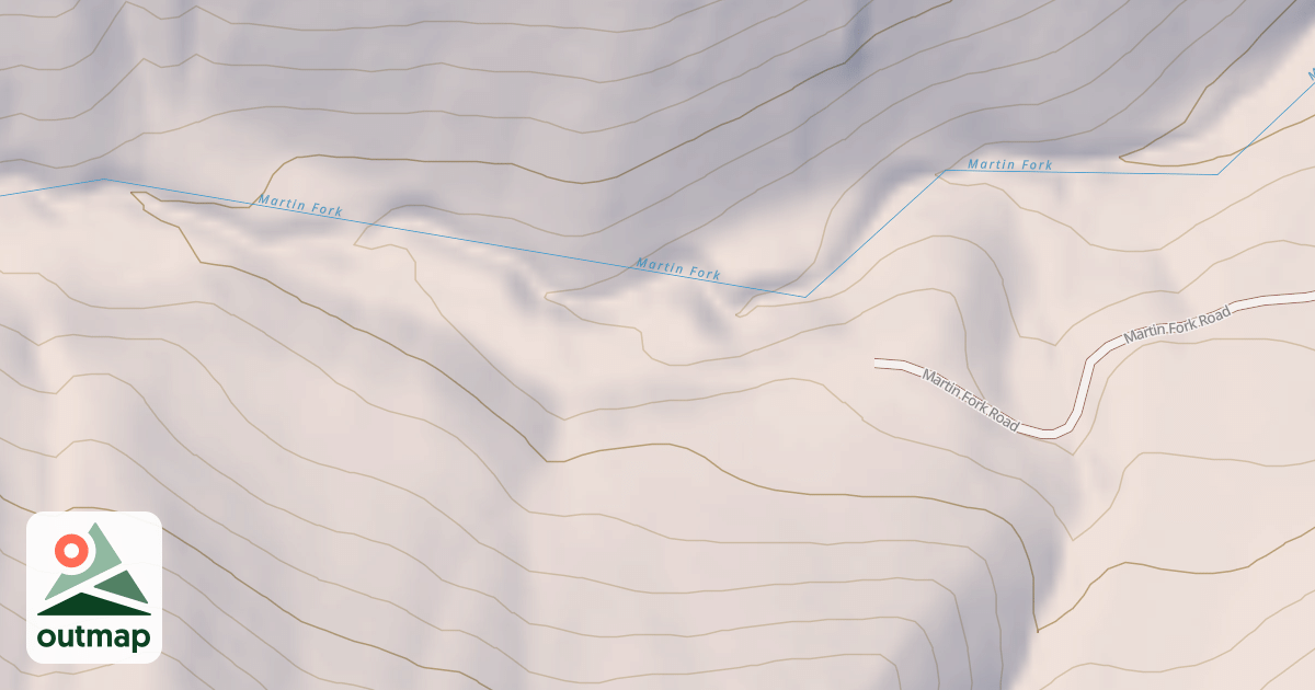 Map of MARTIN FORK T.H.