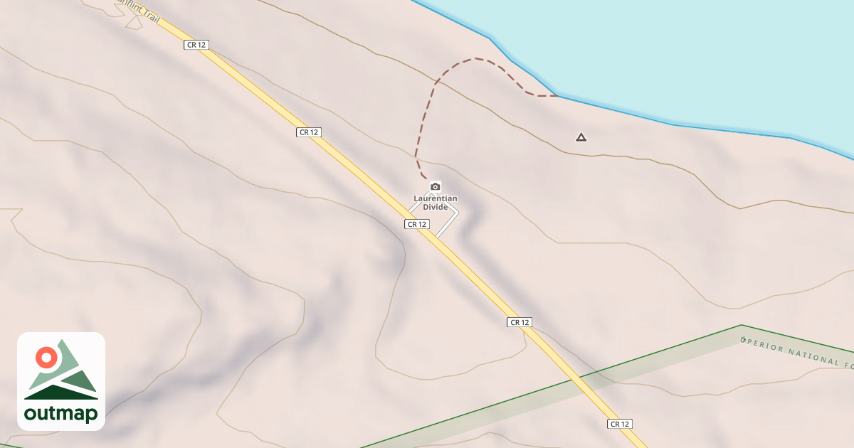 Map of LAURENTIAN DIVIDE OVERLOOK PL