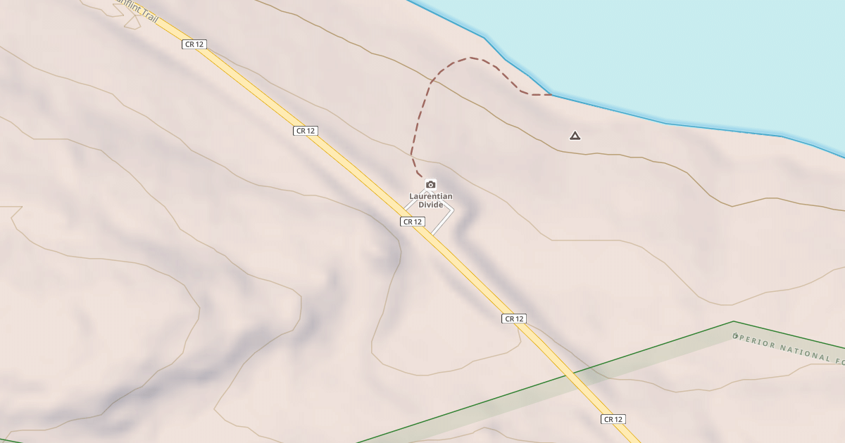 Map preview of LAURENTIAN DIVIDE OVERLOOK PL