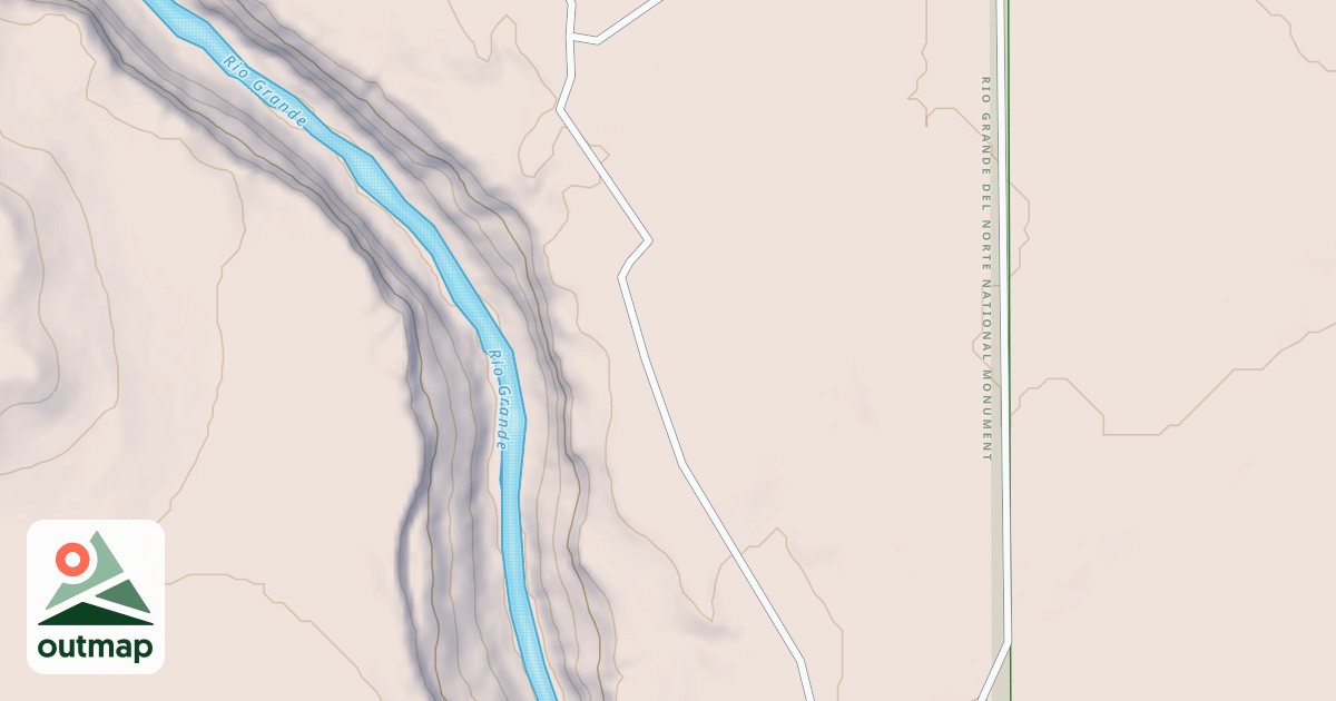 Map of East Rim Trail