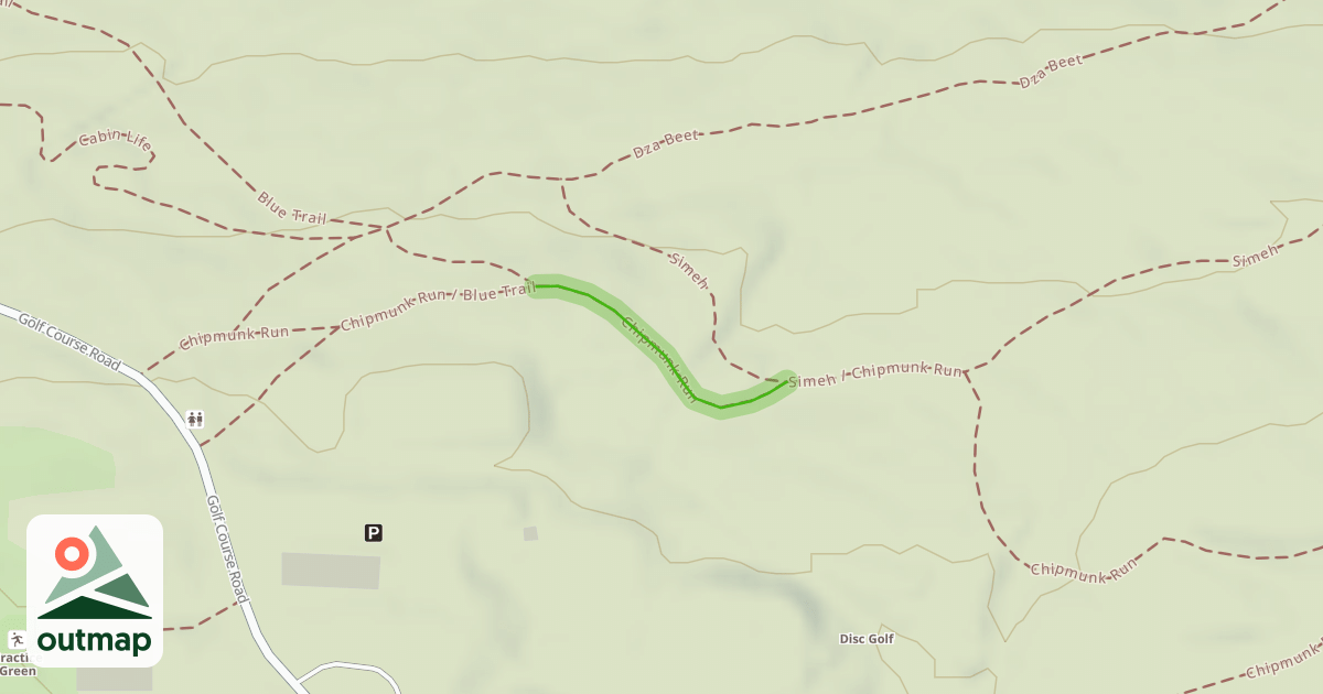 Map of Chipmunk Run