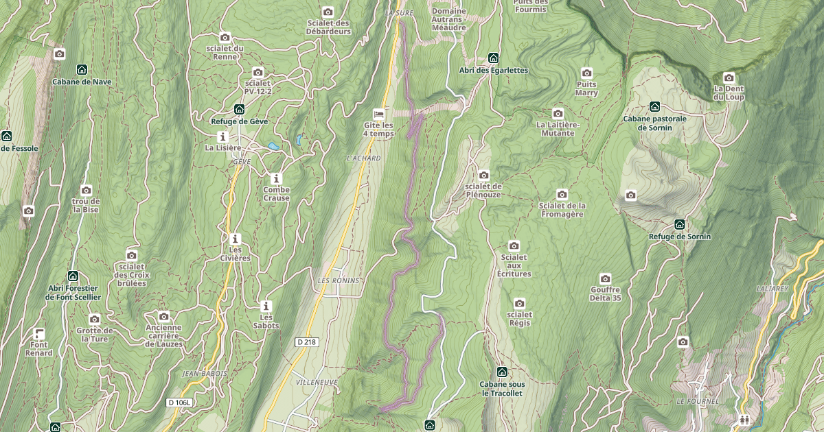 Map preview of Les Pichières