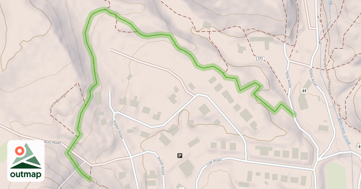 Map of Green Trail Loop