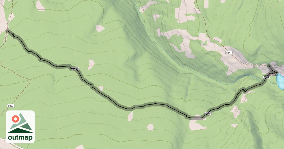Map of Clark Lake Loop Trail