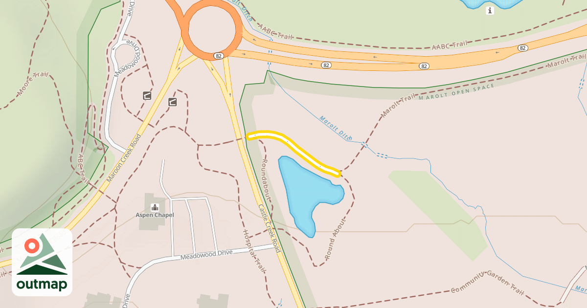 Map of High School Trail;Marolt